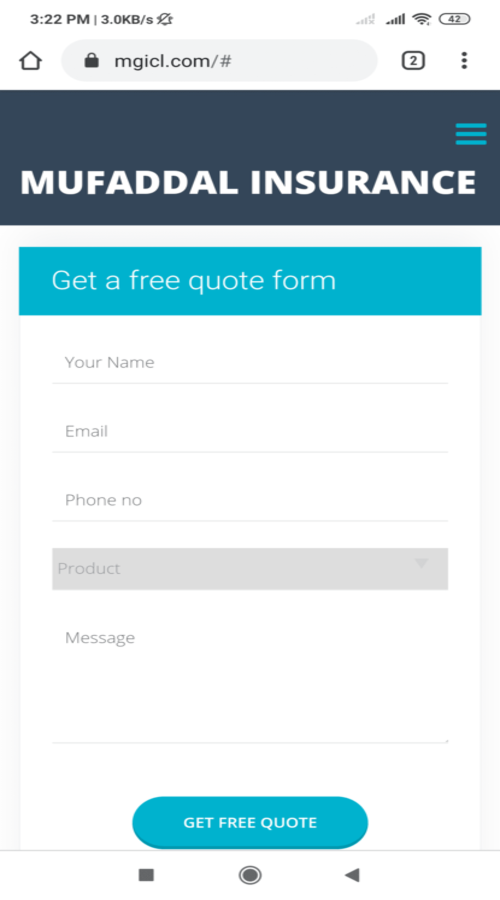 Muffadal Insurance screenshot 2